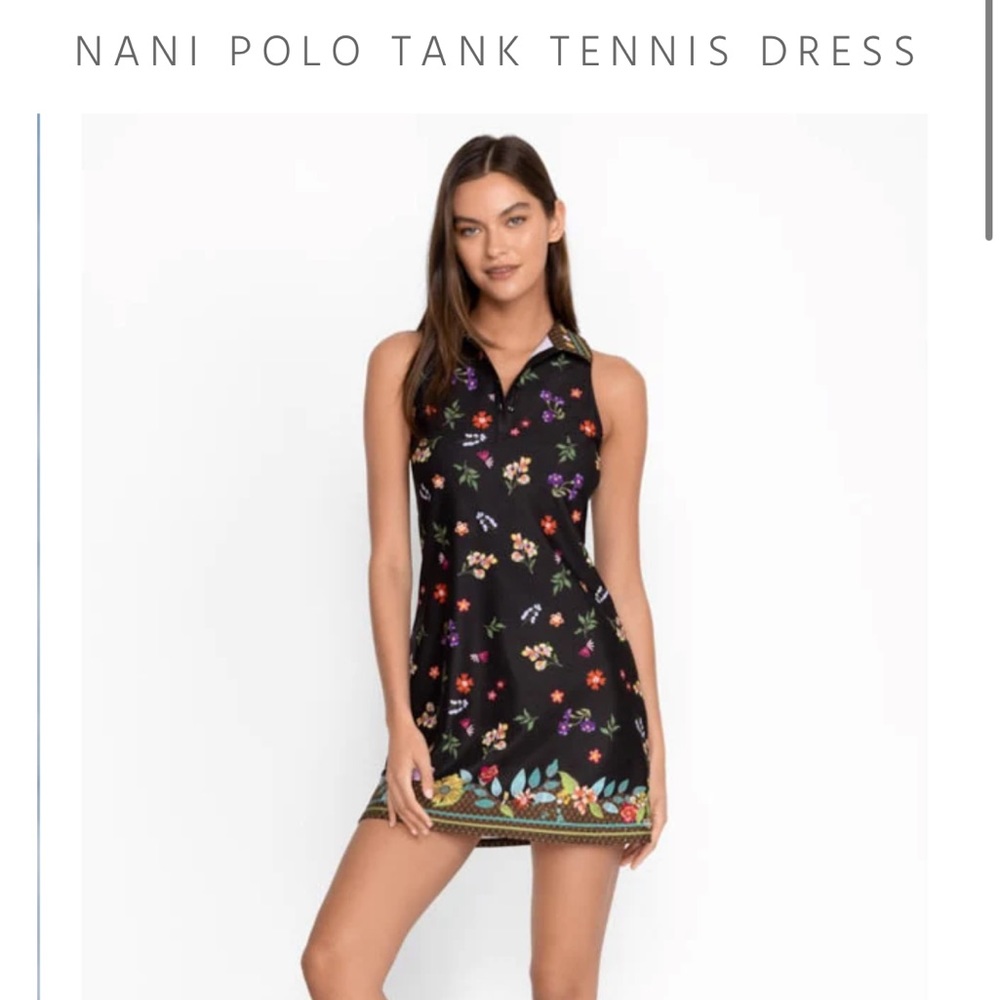 Johnny Was Nani Floral Polo Tennis Dress